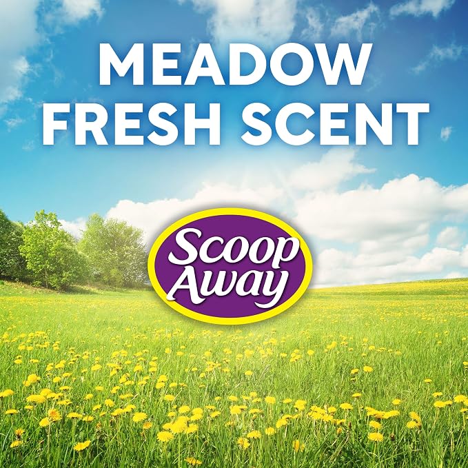 Scoop Away Advanced Multi Cat Clumping Cat Litter, 18.5lb, 2Pk | Meadow Fresh Scent, Clumping Litter for Multiple Cats, Compatible with Most Automatic Litter Boxes