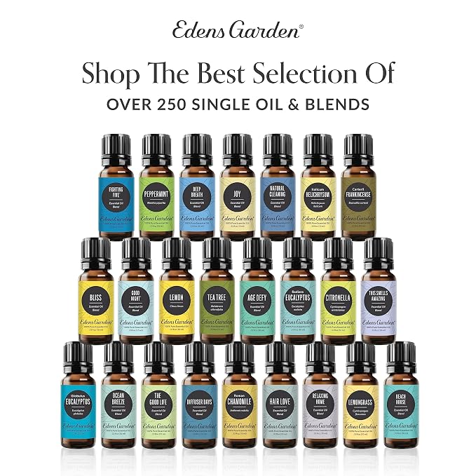 Edens Garden Rose Body Oil – Bath, Body & Massage Oil with Pure Essential Oils & Vitamin E, Moisturizing Floral Aromatherapy for Skincare, 4 fl oz (118 ml)