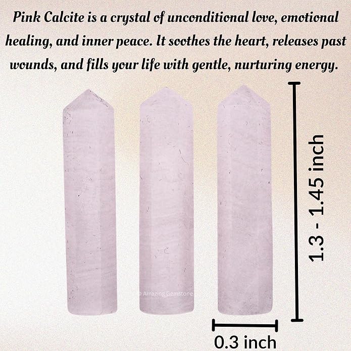 Amazing Gemstone Crystal Points Bulk Healing Crystals & Stones - Premium Single Terminated Healing Wand Point Bulk Crystals for Crafts, Crystal Grid, DIY Work