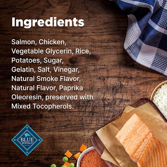 Blue Buffalo Nudges Grillers Salmon Dog Treats, 16 oz | Real Salmon First, Oven-Dried, Easy to Tear, For All Breed Sizes, No Artificial Preservatives