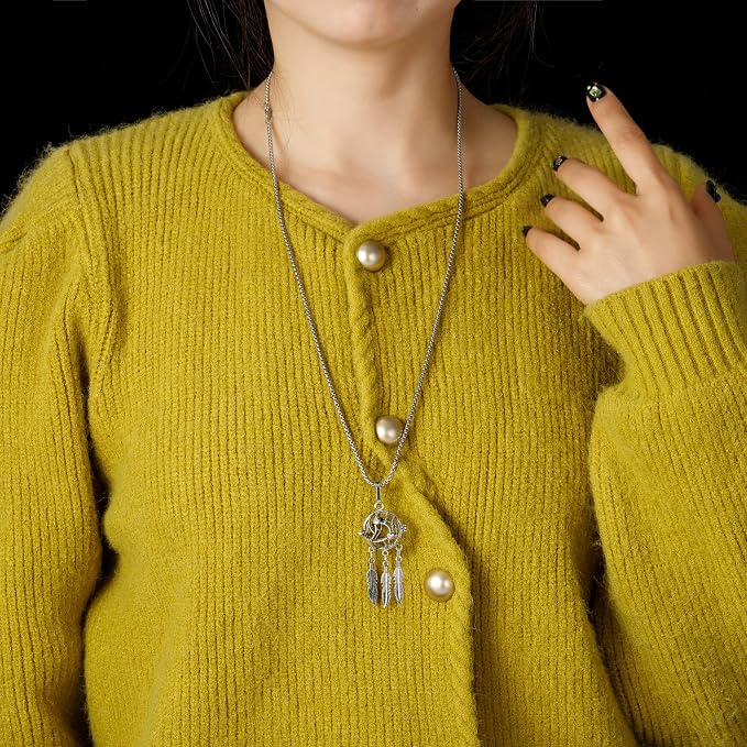 Essential Oil Diffuser Necklace Silver Leaves Copper Aromatherapy Pendant Locket with 7pcs Lave Rocks Stone and 2pcs 27 Inch Gold Chain Jewelry for Women TeenGirls