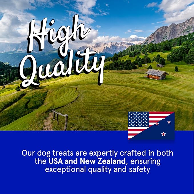 Real Meat Dog Treats - Two 12oz Bag of Bite-Sized Air-Dried Lamb Jerky for Dogs - Grain-Free Jerky Dog Treat Made up of 95% Free-Range, Grass Fed Lamb - All-Natural High Protein Dog Treat