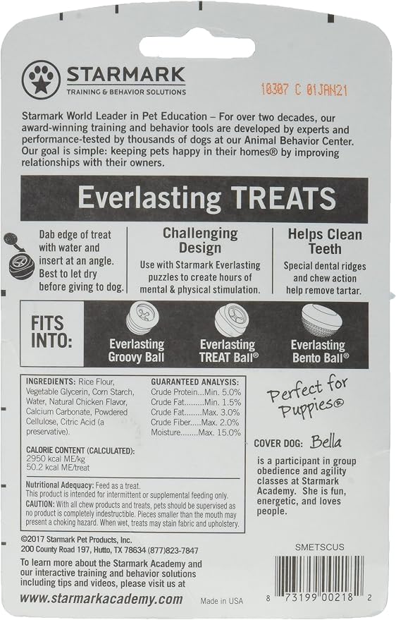 Starmark (4 Pack) Starmark Everlasting Treat, Chicken Flavor, Small