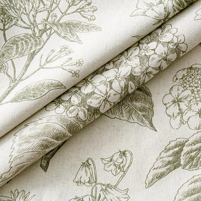 Set of 2 Decorative Floral Pillow Covers 16x16 Inch Light Green | Neutral Hydrangea Print, Boho Vintage Throw Cushion Covers, Cottagecore Home Decor, for Sofa Couch Porch Bedroom Living Room