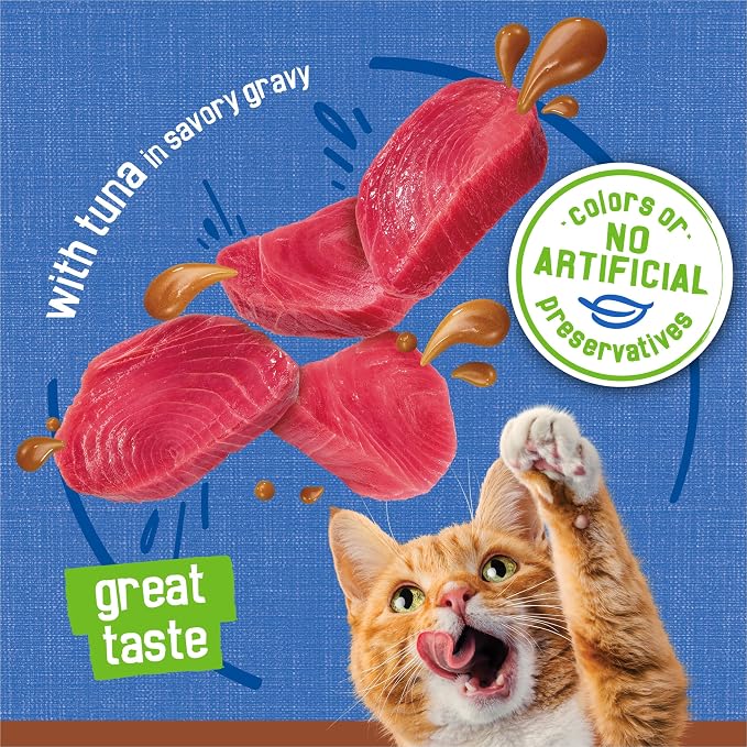 Purina Friskies Wet Cat Food Pate, Extra Gravy With Tuna - (Pack of 24) 5.5 oz. Cans