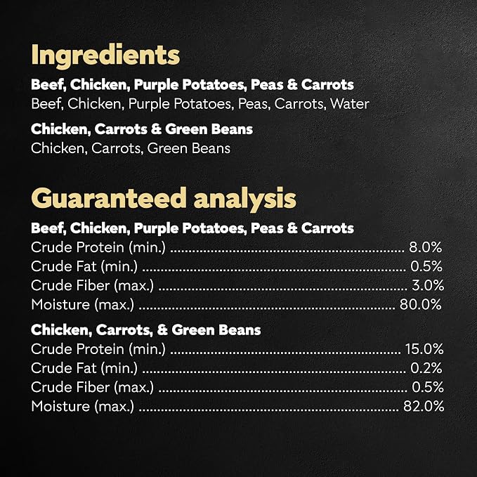Cesar Simply Crafted Wet Dog Food Toppers, Chicken & Beef, 1.3 oz, 16 Count | Real beef or chicken #1 ingredient, 5 key ingredients or less, fresh vegetables, easy to digest, single-serve tubs