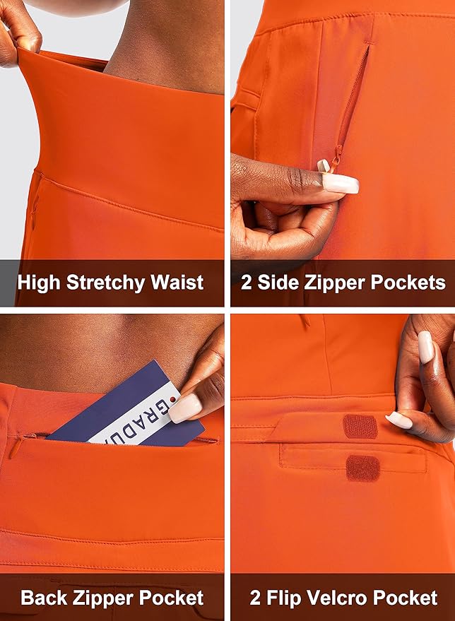 G Gradual Golf Skorts Skirts for Women with 5 Pockets Women's High Waisted Lightweight Athletic Skirt for Tennis Running