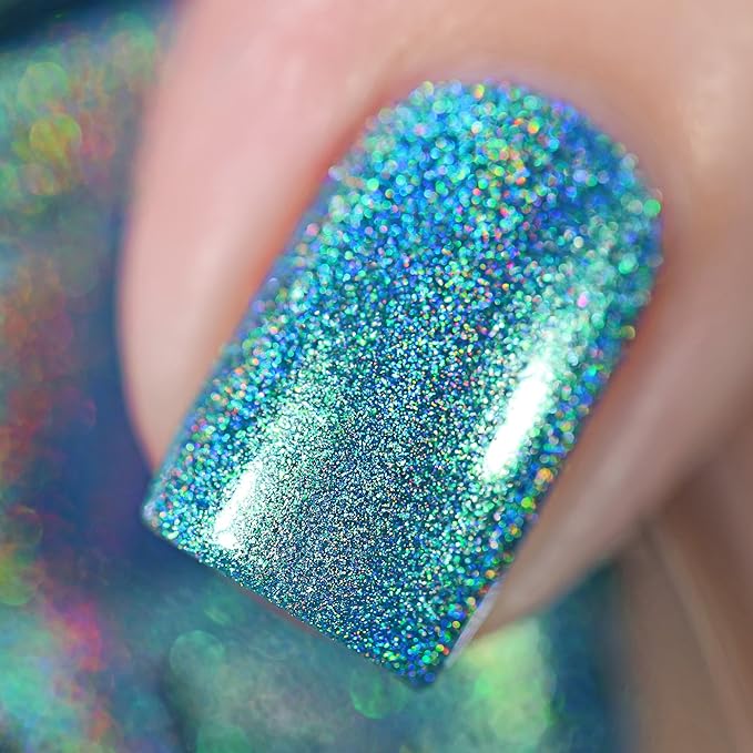 ILNP Sail Away - Vivid Turquoise Ultra Holographic Nail Polish