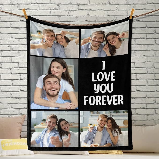 Personalized Fathers Day Birthday Gifts for Husband Dad, Custom Blanket | Dad Christmas Unique Gifts from Daughter Son Wife, Fathers Day Blanket Gifts, Personalized Gifts for Men, Husband, Grandpa