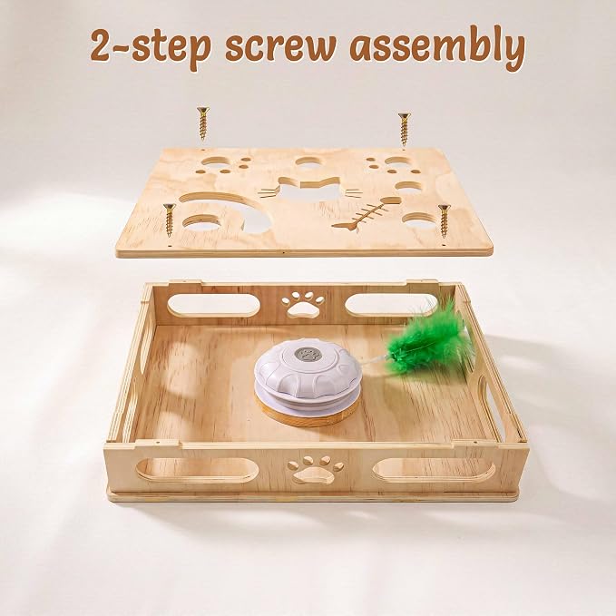 Interactive Cat Toys with Cat Puzzle Box, Cat Puzzle Toys, Kitten Toy