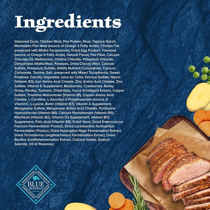 Blue Buffalo Wilderness Duck Adult Dry Cat Food, Grain-Free, 5 lb | Real Duck #1 Ingredient, High Protein & Grain-Free Recipe, Supports Immunity with Antioxidant-Rich LifeSource Bits