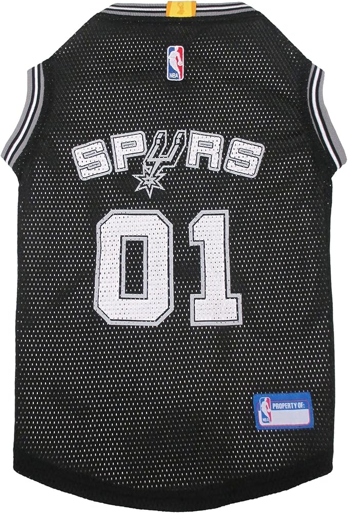 NBA SAN ANTONIO SPURS DOG Jersey, Medium - Tank Top Basketball Pet Jersey