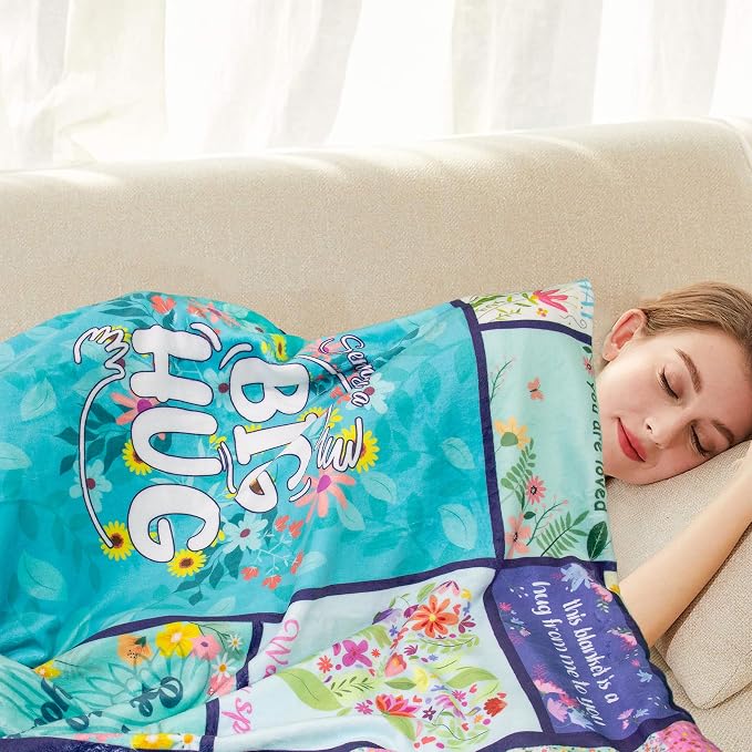 Get Well Gifts for Women, Inspirational Healing Blanket, Feel Better After Surgery Gifts, Soft Warm Hug Blanket Throw 60"x50"