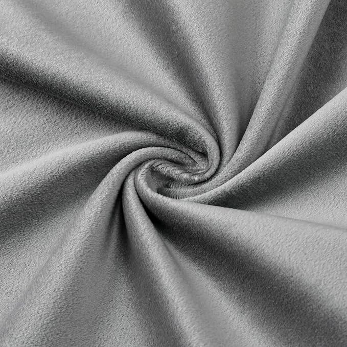 NiNi ALL Grey Velvet Throw Pillow Covers 12x20 Pack of 2 Decorative Couch | Soft Solid Boho Cushion Squar Pillow Cases for Chair Sofa Bedroom Farmhouse Living room Modern Luxury Home Decor Christmas