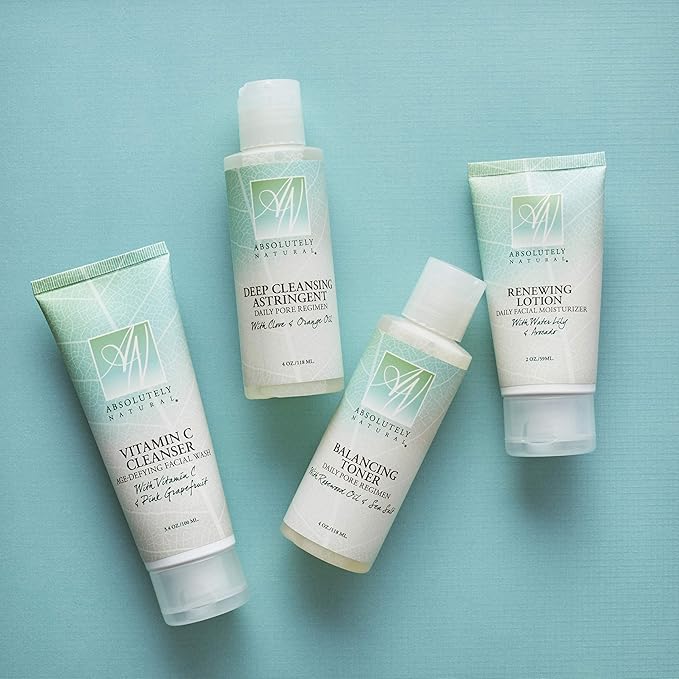 Absolutely Natural - Renewing Lotion Facial Moisturizer with Aloe, Vegan, Made in the USA