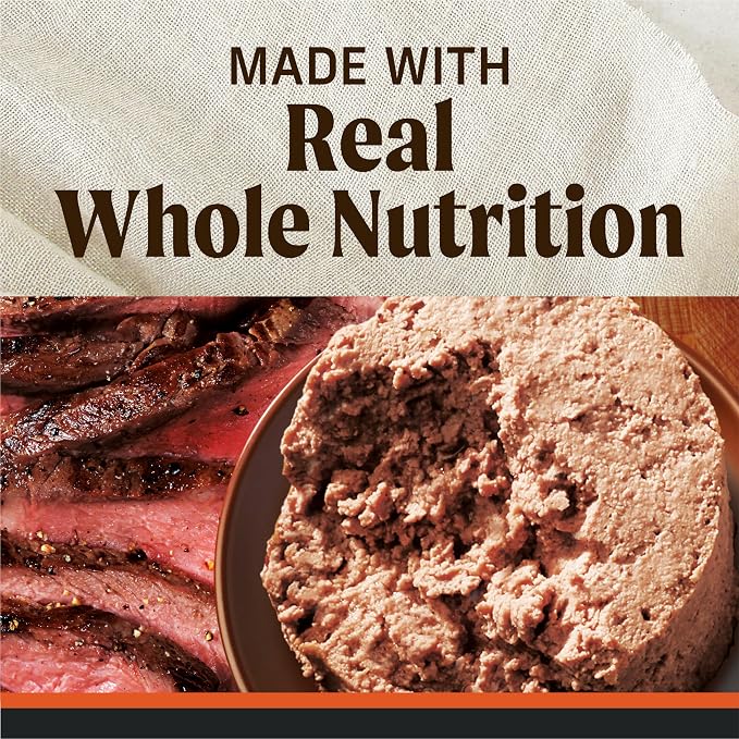 Merrick Grain Free Premium And Natural Canned Dog Food, Soft And Healthy Wet Recipe, Real Texas Beef Dinner - (Pack of 12) 12.7 oz. Cans