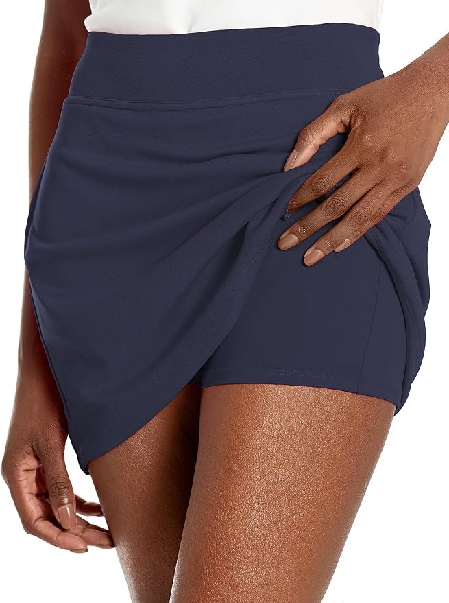 PGA TOUR Women's 16" Airflux Golf Skort with Tummy Control, Stretch Seams, Moisture-Wicking, Sun Protection, Ventilated