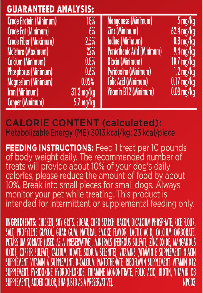 Milk-Bone Soft & Chewy Dog Treats, Made with Real Bacon, 25 Ounce Canister