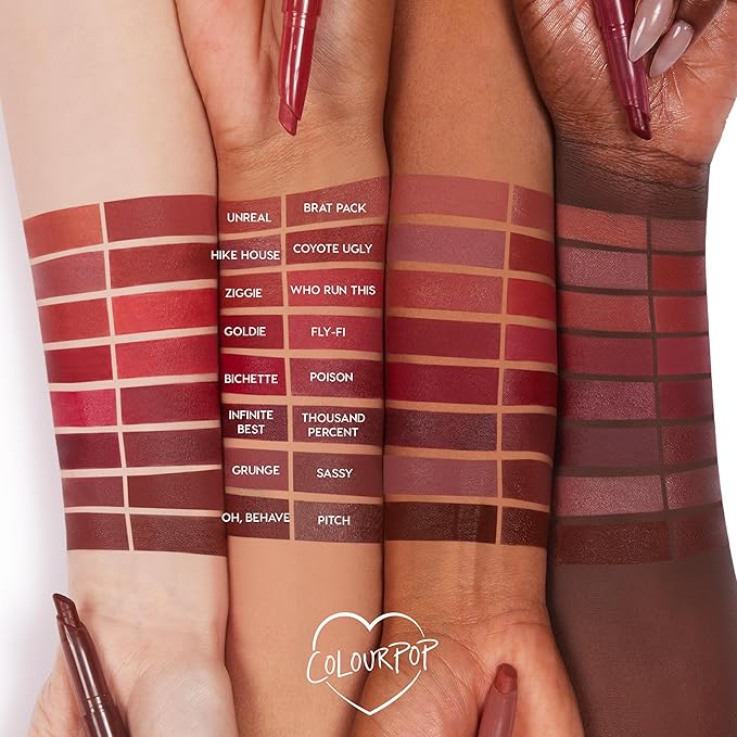 ColourPop Lippie Stix - Long-Lasting Matte Lipstick Formulated with Vitamin E & Shea Butter for All Day Moisture - Paraben and Sulfate Free - Bitchette (0.4 oz)