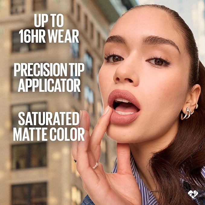 MAYBELLINE Super Stay Matte Ink Liquid Lipstick Makeup, Long Lasting High Impact Color, Up to 16H Wear, Champion (Intense Cool Brown)