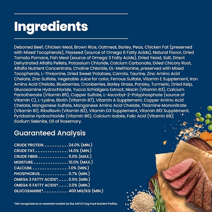 Blue Buffalo Life Protection Formula Beef Adult Dry Dog Food, 40 lb | Real Beef #1 Ingredient, Supports Immunity with Antioxidant-Rich LifeSource Bits, Promotes Healthy Muscle Development