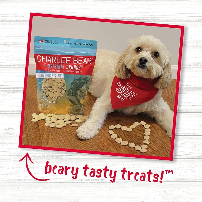 Charlee Bear Dog Treat, 6-Ounce, Liver