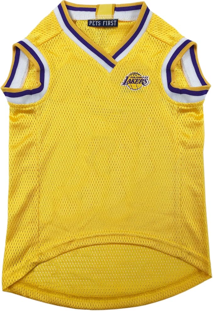 NBA Los Angeles Lakers Dog Jersey, Medium - Tank Top Basketball Pet Jersey