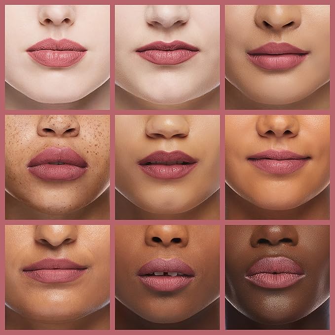 Rimmel London Stay Matte Liquid Lip Color with Full Coverage Kiss-Proof Waterproof Matte Lipstick Formula that Lasts 12 Hours - 100 Pink Bliss, .21oz