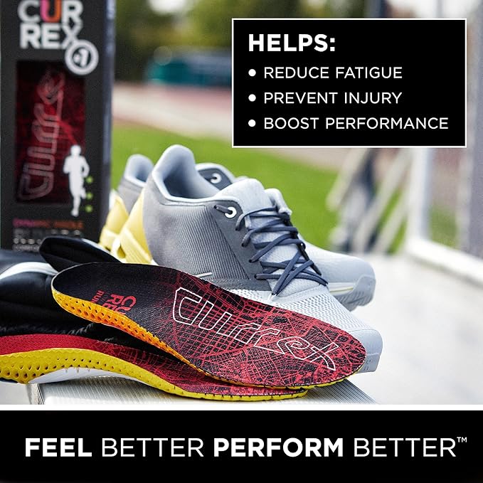 Currex Runpro Insoles for Running Shoes – Arch Support Inserts to Help Prevent Injuries & Boost Performance – Men & Women – High Arch, Small