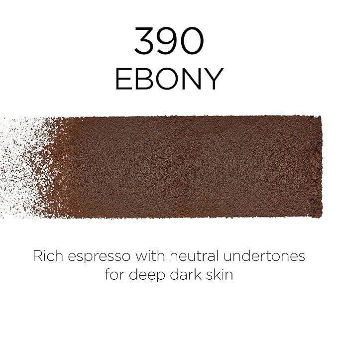 L'Oreal Paris Makeup Infallible Fresh Wear Foundation in a Powder, Up to 24H Wear, Waterproof, Ebony, 0.31 oz.