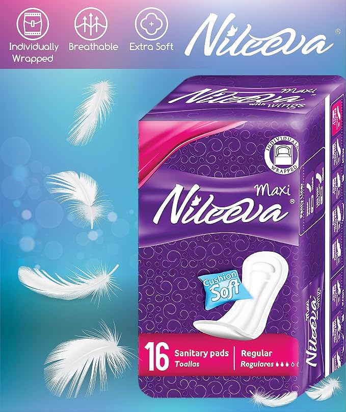 Care Maxi Sanitary Napkins with Wings – Ultra Soft, Super Absorbency & Individually Wrapped Super Value Bulk Pack (16 Pads/Pack X 36 Packs = 576 Pads)