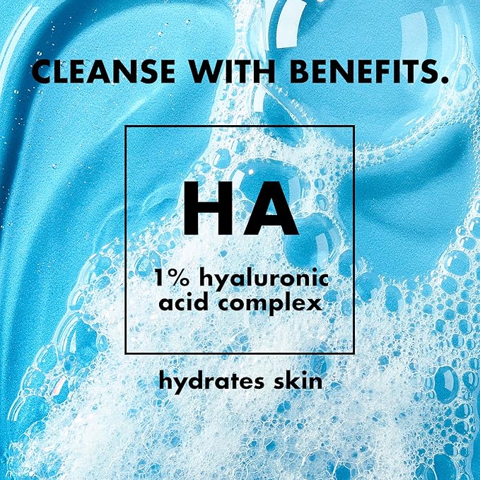 e.l.f. SKIN Holy Hydration! Clean Freak Daily Cleanser, Gentle Hydrating Gel Face Cleanser, Made With Hyaluronic Acid, Vegan & Cruelty-Free, 5.5 fl oz