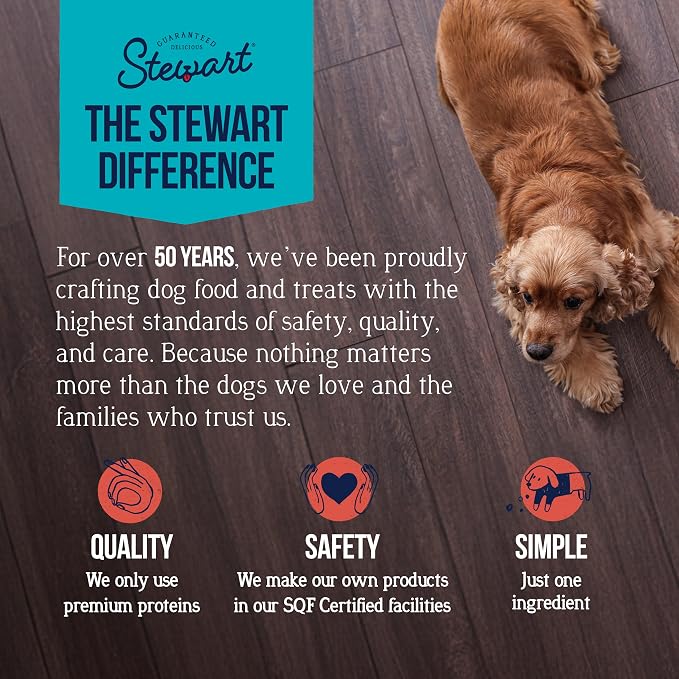Stewart Freeze Dried Dog Treats, 100% Chicken Breast, 14.8oz Tub (2 Pack) | Premium Quality Raw Protein, Single Ingredient, High Protein Training Treats & Food Topper, No Refrigeration, Cat Friendly