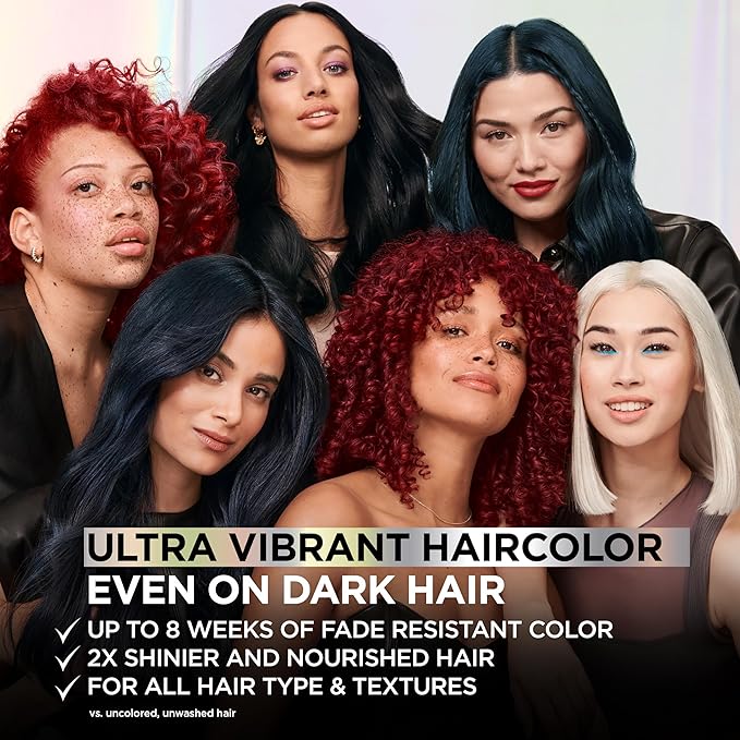 Garnier Hair Color Nutrisse Ultra Color Nourishing Creme, V2 Dark Intense Violet (Spiced Plum) Purple Permanent Hair Dye, 2 Count (Packaging May Vary)