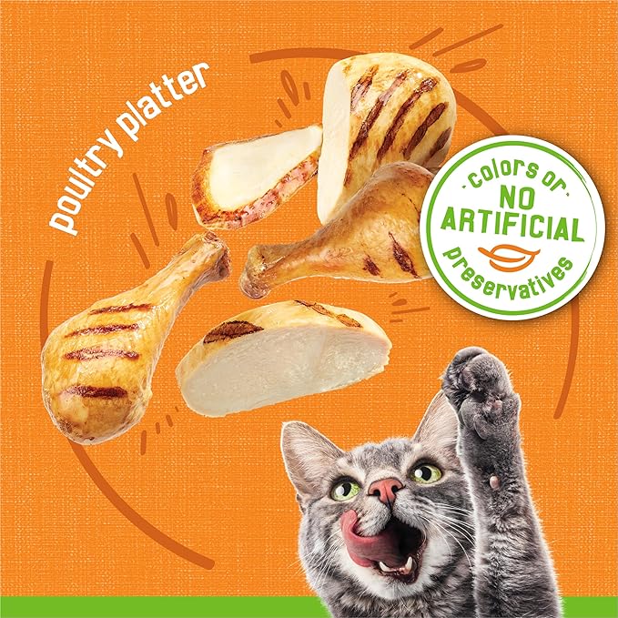 Friskies Purina Wet Cat Food Pate, Poultry Platter - 5.5 oz. Cans (Pack of 48)