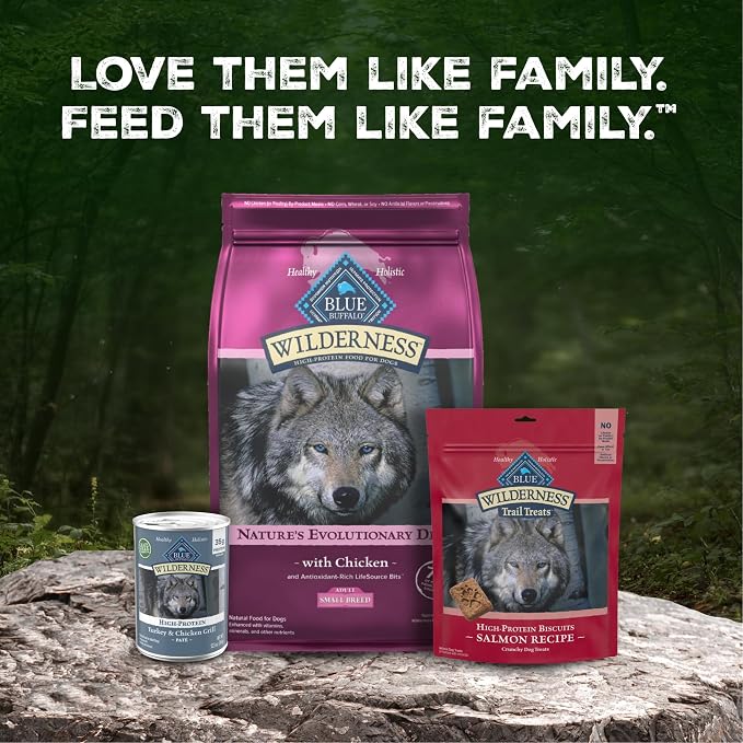 Blue Buffalo Wilderness Chicken Small Breed Adult Dry Dog Food, 4.5 lb | 41g Protein, Real Chicken #1 Ingredient, High Protein Plus Wholesome Grains, Supports Higher Energy Needs