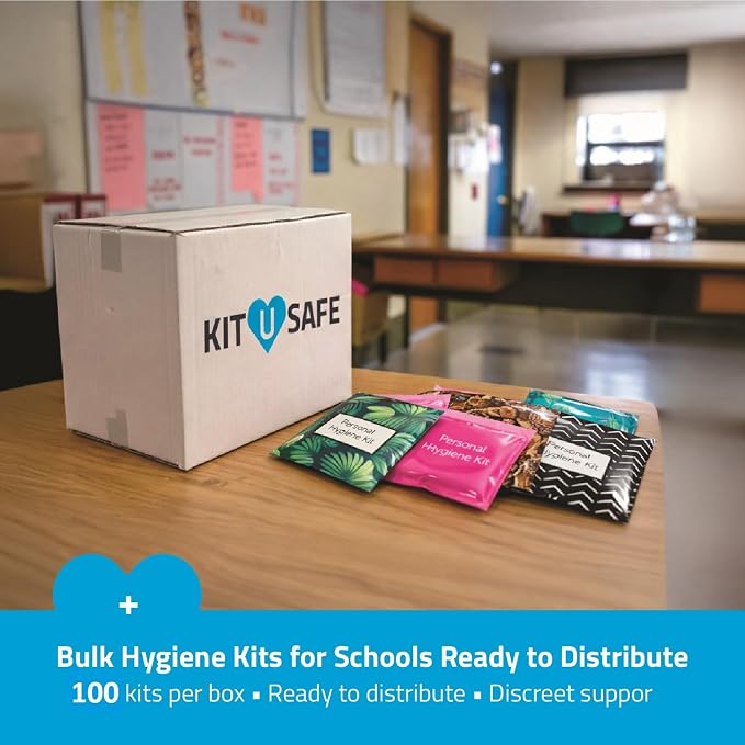 Bulk Period Kits (Assorted Colors) – Prefilled Menstrual Hygiene Kits with Tampon, Pad & Feminine Wipes | Individually Wrapped for Schools, Shelters & Outreach Programs (500)