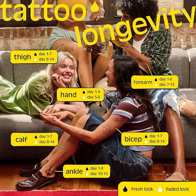 Inkbox Freehand Tattoo Marker – Medium Tip, Lasts up to 10 days, For All Skin Tones, Water-Resistant, Cruelty-Free & Vegan | Long-Lasting Temporary Tattoo Pen, All Artists Skill Levels -1 Count