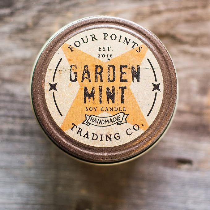 Garden Mint 8 Oz Scented Soy Aromatherapy Candle w/Jar | Aromatherapy, w/Jar