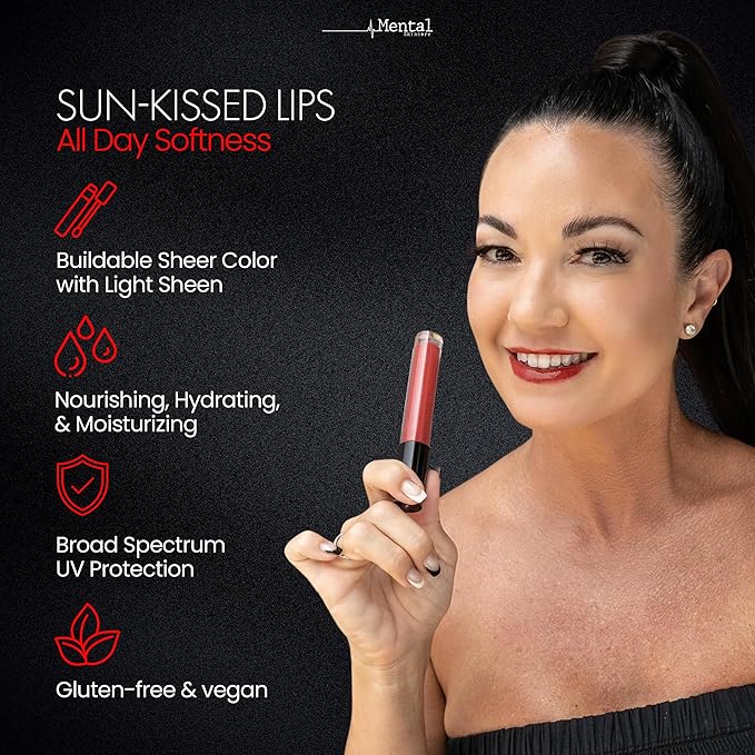 Hydrating Pink Tinted Lip Gloss – Weightless Formula with Soft Luminous Finish & Smooth Color Payoff - Non-Sticky Lip gloss for Women for Long-Wear & Buildable Pigment – 0.11 Fl Oz.
