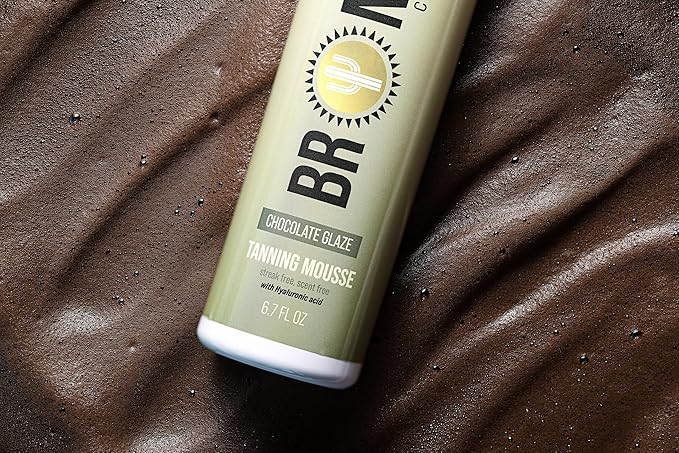 Chocolate Glaze Self-Tanning Mousse – Rich Medium Brown, Streak-Free & Fast-Dry Formula | Vegan & Cruelty-Free | Natural Undertones | Face & Body Mousse for Glow & Even Tan | 6.7 fl oz