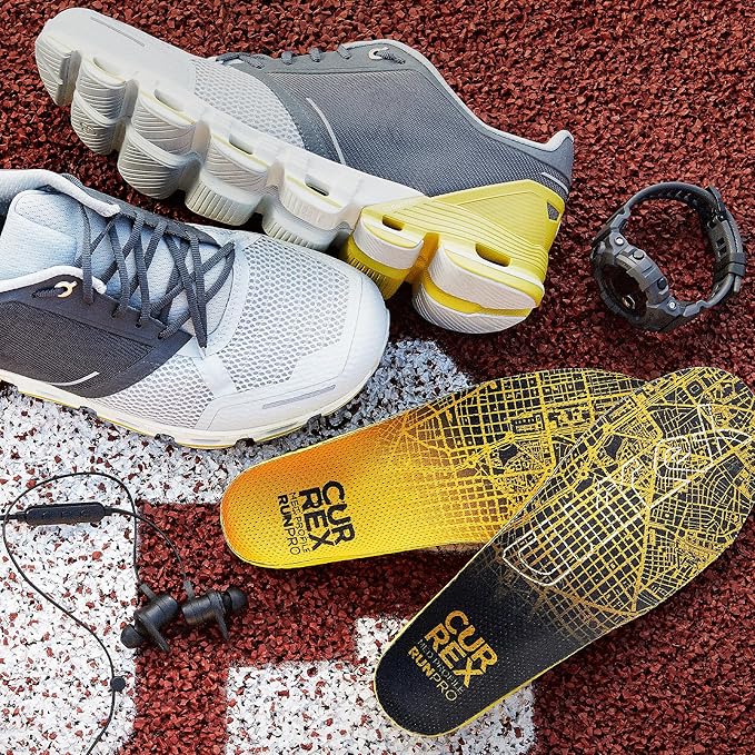 Currex Runpro Insoles for Running Shoes – Arch Support Inserts to Help Prevent Injuries & Boost Performance – Men & Women – High Arch, Small