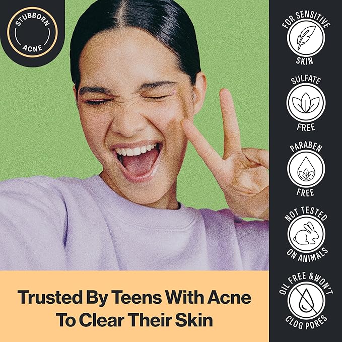 Oxy Stubborn Acne Anti-Blemish Body Wash For Teens, 2% Salicylic Acid, Hydrating Face & Body Wash Clears & Prevents Breakouts, Fast-Acting Acne Treatment, Dermatologist Recommended, 9 fl oz