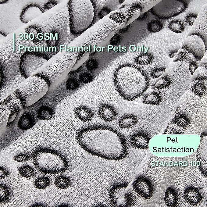 Stuffed Premium Soft Dog Blankets for Large Dogs, Large Cat Blanket Washable for Human Bed Couch Protection Cover, Dog Essentials for Dog, 66 * 82 inches, Grey