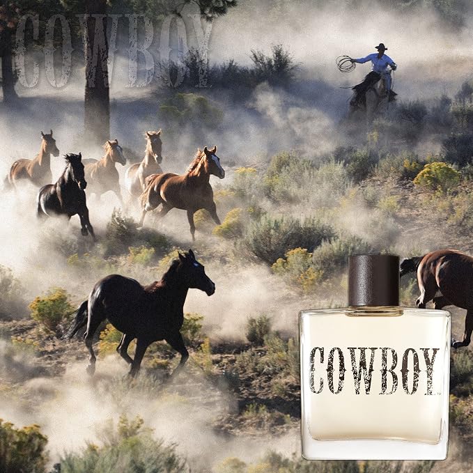 Tru Western Cowboy Men’s Cologne Spray, Woody, Spicy, Earthy Scent with Juniper, Fresh Moss, Pepper, Sage & Mahogany Woods, 3.4 fl oz (100 ml)