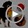 Interactive Dog Balls with Motion Activated, Wicked Ball Squeaky Dog Toy Oxford Bag Keep Dogs Busy (Red Ball)