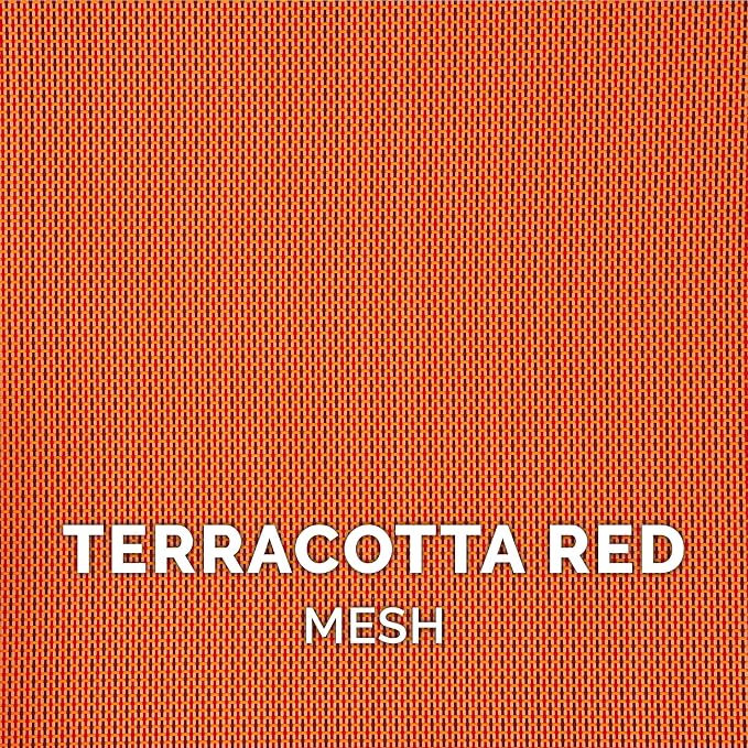 FurHaven Elevated Pet Cots - Cooling & Breathable Nylon Mesh Hammock for Small Dogs & Cats/Easy-to-Assemble/Durable and Reinforced/Perfect for Rest & Relaxation Outdoors - Terracotta Red, Small
