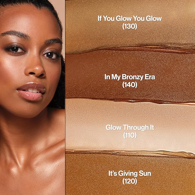 Revlon ColorStay Face & Body Glow Lotion, Hydrating Glow Moisturizer, 24HR Hydration, Illuminating Luminizing Shimmer, 140 In My Bronze Era