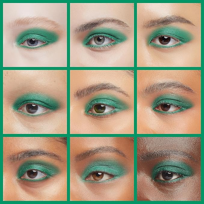 IS'MINE ISMINE Single Green Matte Eyeshadow, High Pigment, Longwear, Intense Color Best Single Green Eyeshadow Eye Makeup for Day & Night