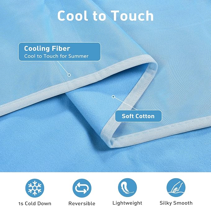 Kritter Planet Waterproof Cooling Dog Blanket, Summer Furniture Protector | 30 x 50 Inch Reversible Mat for Sofa, Bed & Car Seat, Lightweight, Washable & Comfort, Indoor & Outdoor Use for Dogs & Cats